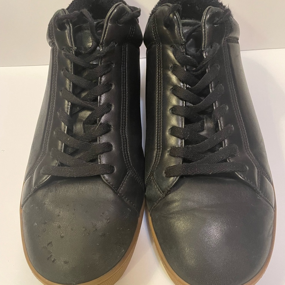 Bottega Veneta Black Leather Sneakers Size 44